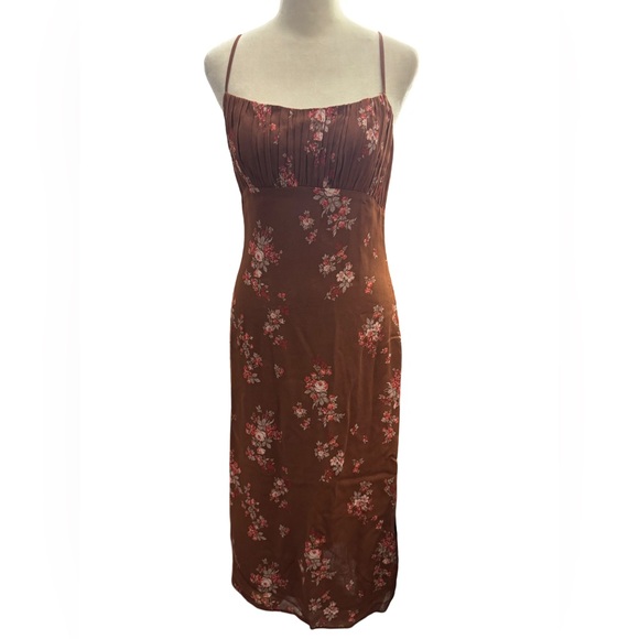 Reformation Arie Midi Dress Size 0 In Nona Floral Print - Picture 1 of 10